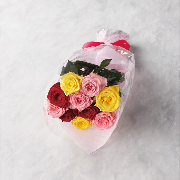 バラの花束　１０本から１５本までのお申し込み ミックス 19MX10-15の画像