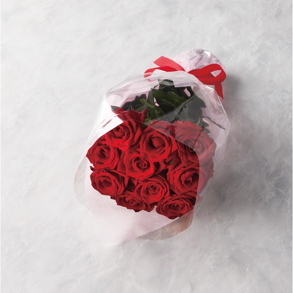 バラの花束　１０本から１５本までのお申し込み レッド 19RD10‐15の画像