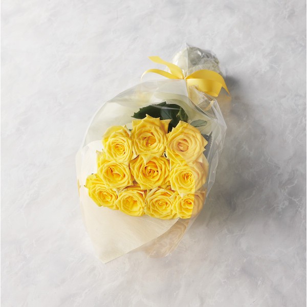 バラの花束　１６本から２０本までのお申し込み イエロー 19YL16-20の画像
