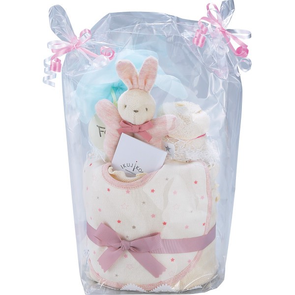 おむつケーキ（コンペイトウプリント） ピンク 344809の画像