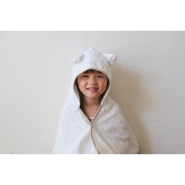 ｓａｍｐｏ−さんぽ−　オーガニックバスポンチョ ねこ 42031の画像