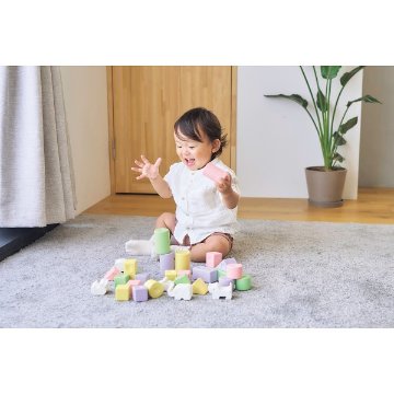 ピープル　純国産お米のおもちゃシリーズ　お米のどうぶつつみき　いろどり 025465の画像