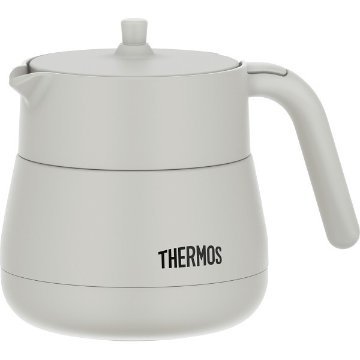 サーモス　ティーポット（４５０ｍｌ） ライトグレー TTE-450LGYの画像