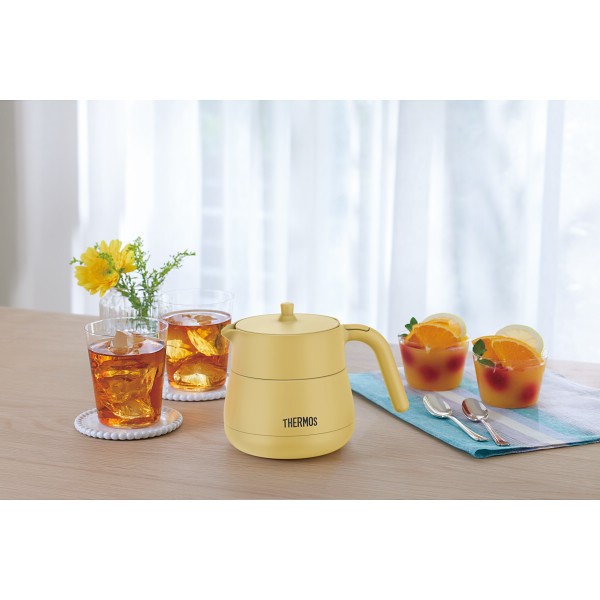 サーモス　ティーポット（４５０ｍｌ） ベージュ TTE-450BEの画像