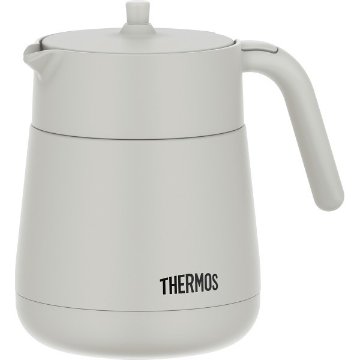 サーモス　ティーポット（７００ｍｌ） ライトグレー TTE-700LGYの画像