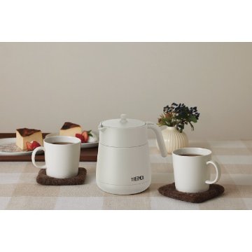サーモス　ティーポット（７００ｍｌ） ライトグレー TTE-700LGYの画像