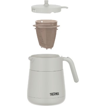 サーモス　ティーポット（７００ｍｌ） ライトグレー TTE-700LGYの画像