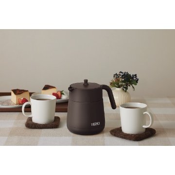 サーモス　ティーポット（７００ｍｌ） ブラウン TTE-700BWの画像