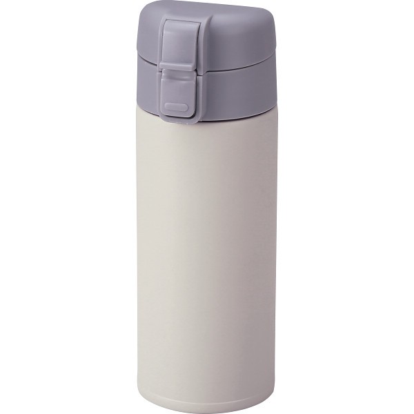 モルン　軽量ワンタッチステンレスボトル（３５０ｍｌ） クールグレイ JYSTB350CGの画像