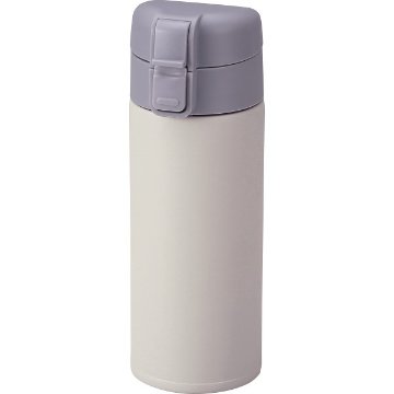 モルン　軽量ワンタッチステンレスボトル（３５０ｍｌ） クールグレイ JYSTB350CGの画像