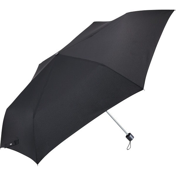 ウォーターフロント　キューダス（Ｒ）ビッグサイズ折りたたみ傘６３ｃｍ ブラック U363-1260BK1-BBの画像