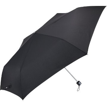 ウォーターフロント　キューダス（Ｒ）ビッグサイズ折りたたみ傘６３ｃｍ ブラック U363-1260BK1-BBの画像