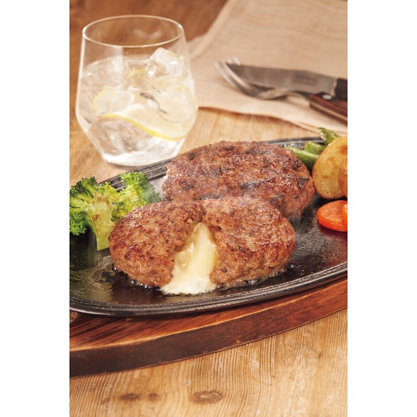 チーズイン近江牛ハンバーグ　ゴロゴロ牛肉入り近江牛ハンバーグ２種セット 1612241の画像