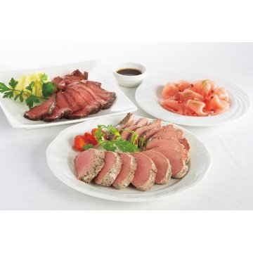 米久　豚ひれ肉のやわらかローストポーク＆ローストビーフ＆生ハムセット RG-430Wの画像