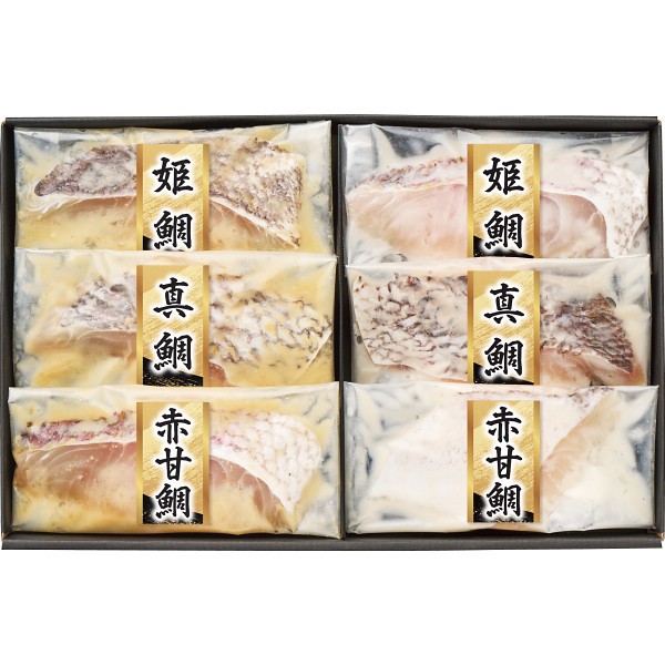 漬匠の熟成　鯛づくし西京漬け＆粕漬けセット（６切） 1773590の画像