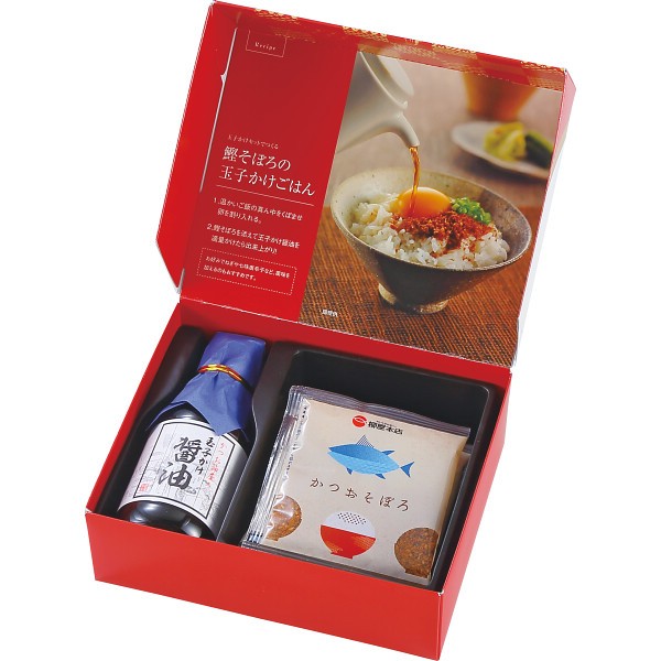 柳屋本店　玉子かけ醤油と鰹そぼろセット EOR-10の画像