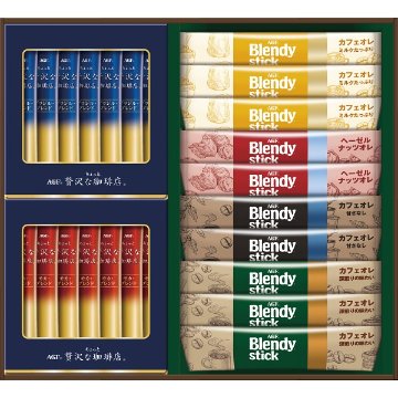ＡＧＦ　スティックカフェオレ＆ブラック　アソートギフト BZTｰ20Dの画像