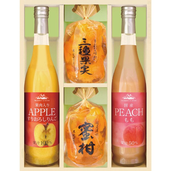 美食ファクトリー　果実のゼリー＆フルーツ飲料セット JUK-35Sの画像