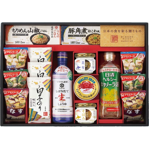 味香門和膳（みかどわぜん）　アマノフーズ＆キッコーマン和食詰合せ MKD-50Bの画像