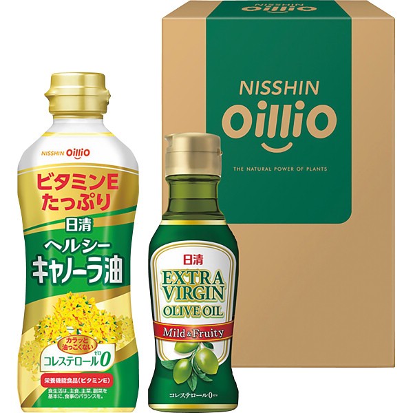 日清　ヘルシーオイル＆ＥＸＶオリーブオイルギフト TOVｰ10の画像