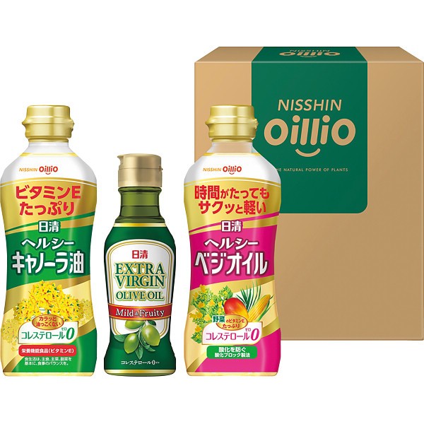 日清　ヘルシーオイル＆ＥＸＶオリーブオイルギフト TOVｰ15の画像