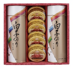 白子のり　のり・かに缶詰合せ SN-500の画像