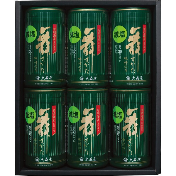 大森屋　減塩味付のり卓上詰合せ GAｰ30Gの画像