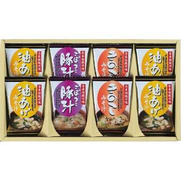 フリーズドライ「お味噌汁３種の味詰合せ」 KF-BOの画像