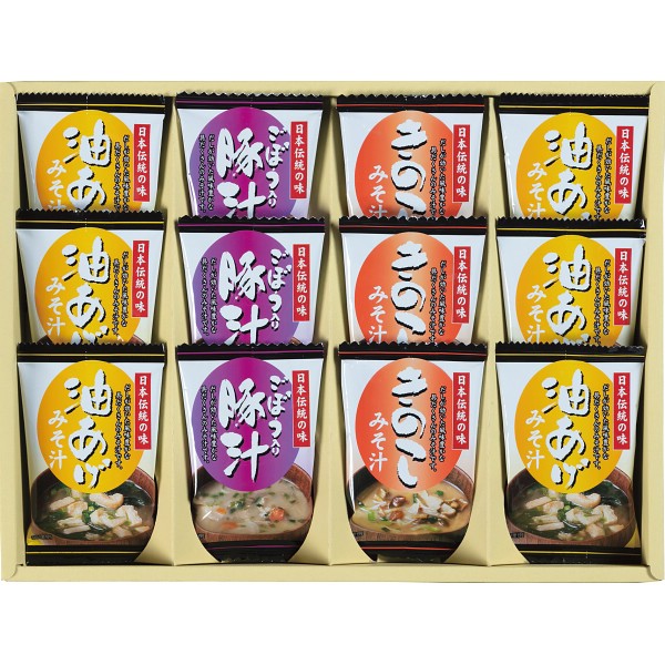 フリーズドライ「お味噌汁３種の味詰合せ」 KF-COの画像