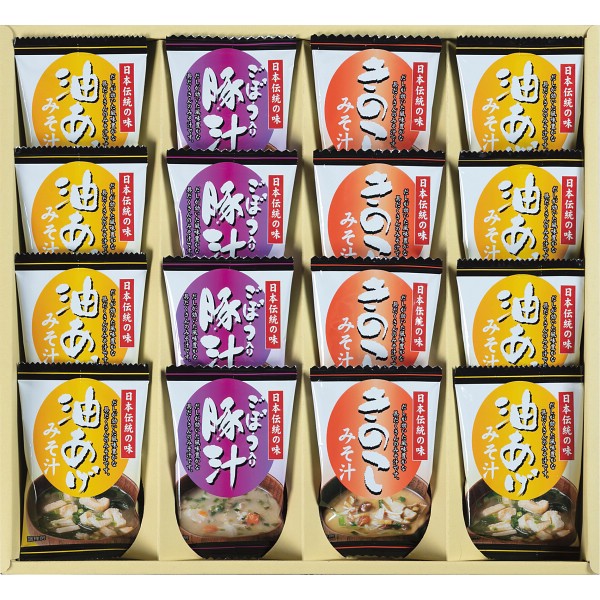 フリーズドライ「お味噌汁３種の味詰合せ」 KF-DOの画像