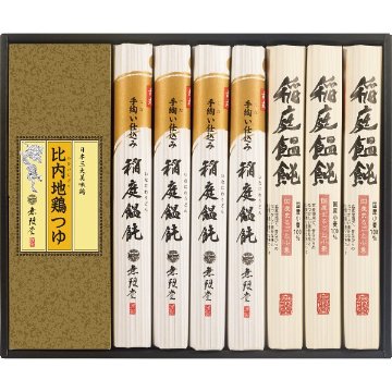 無限堂　稲庭饂飩・比内地鶏つゆ MKT-30Aの画像
