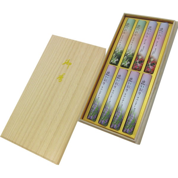 薫寿堂　花かおりアソート　短寸８入（桐箱入） 634の画像