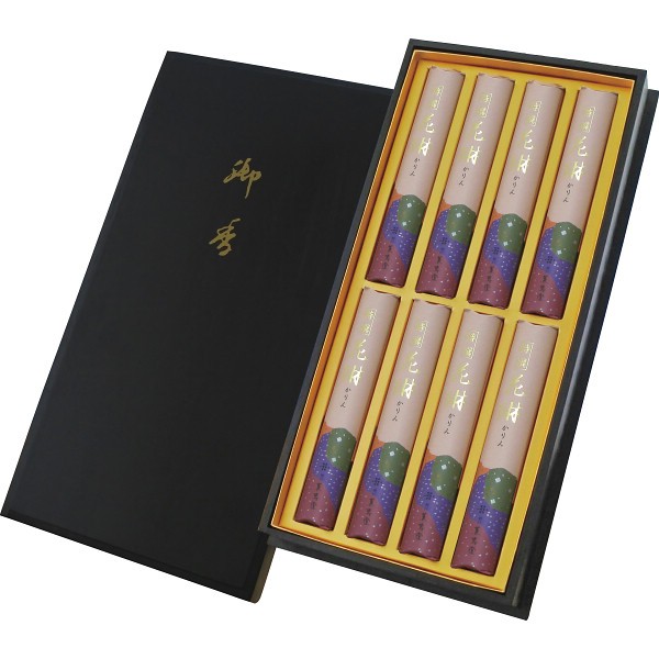 薫寿堂　特撰花琳　短寸８入（桐塗箱入） 035の画像