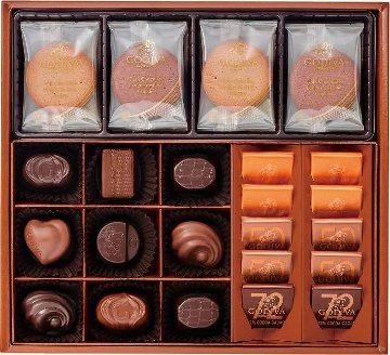 チョコレート&クッキー アソートメント（チョコレート19粒入/クッキー8枚入） 208039 の画像