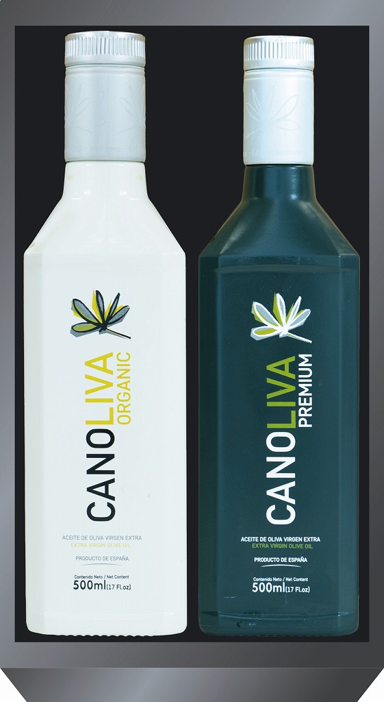 CANOLIVA　500mlオリーブオイル2本セット（ORGANIC・PREMIUM) EVOO-10000 の画像