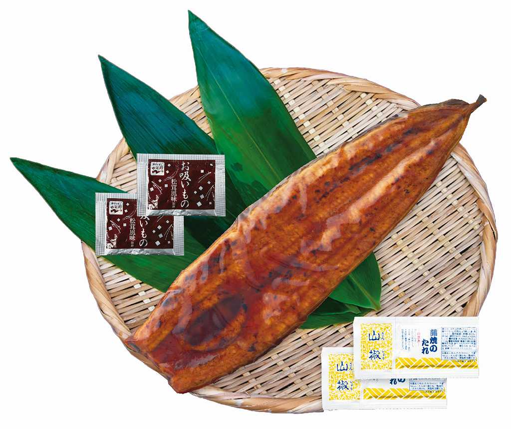 特大　鹿児島県産うなぎ蒲焼セット（永谷園お吸い物付） PFU-017A の画像