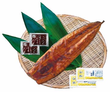 特大　鹿児島県産うなぎ蒲焼セット（永谷園お吸い物付） PFU-017A の画像