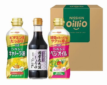 日清ヘルシーオイル&国産丸大豆しょうゆギフト TOS-15A の画像