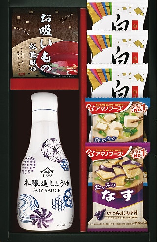 アマノフーズ＆ヤマサ鮮度しょうゆ詰合せ AY-202 の画像