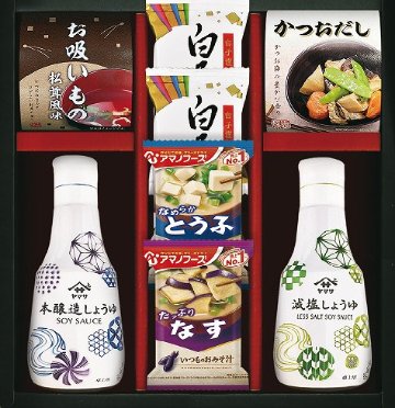 アマノフーズ＆ヤマサ鮮度しょうゆ詰合せ AY-252 の画像