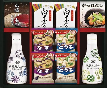 アマノフーズ＆ヤマサ鮮度しょうゆ詰合せ AY-302 の画像