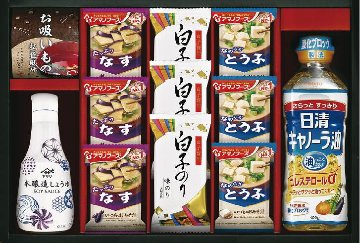 アマノフーズ＆ヤマサ鮮度しょうゆ詰合せ AY-402 の画像