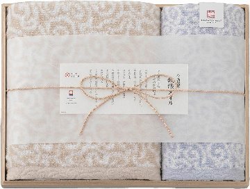 今治謹製 紋織タオル　タオルセット（ブルー） IM7735-BL の画像