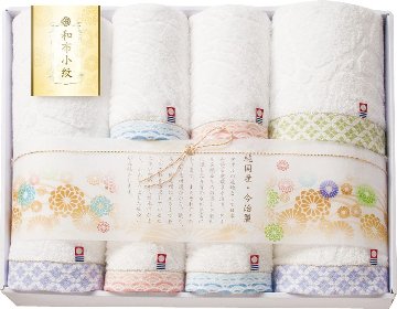 和布小紋　今治タオルセット　バスタオル３P＆フェイスタオル４P WFK-080 の画像