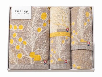Taoyaka（ミモザ）バスタオル・フェイスタオル2P・ウォッシュタオル TAO-51Y の画像