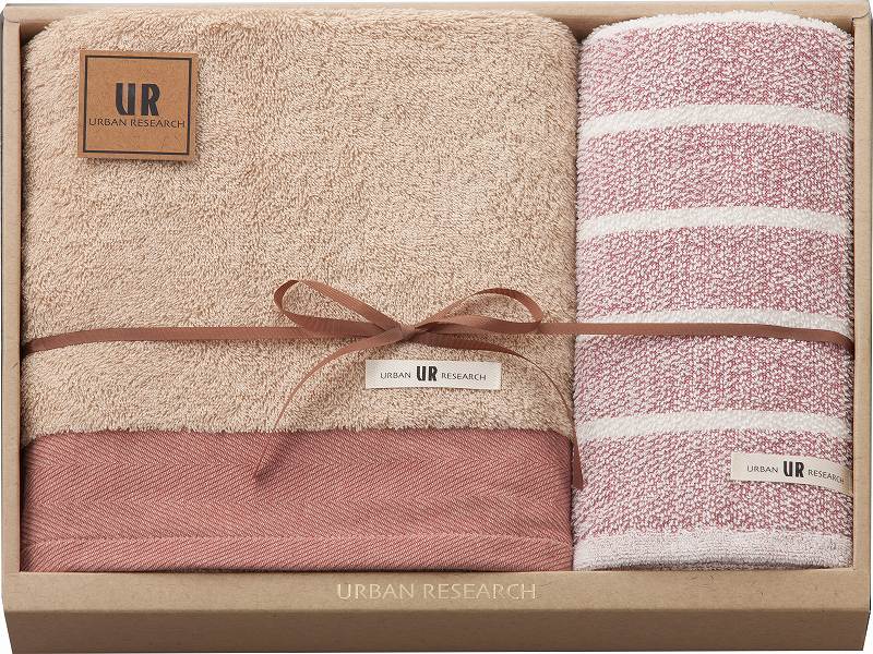 URBAN RESEARCH(アーバンリサーチ)　タオルセット（レッド） UR2335-RD の画像