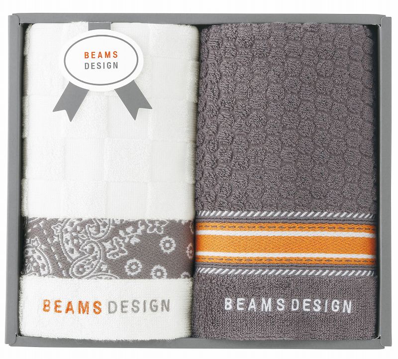 BEAMS DESIGN チェッカーバンダナタオルセット(グレー) 51-3139200GY の画像