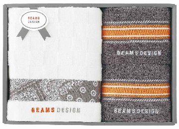 BEAMS DESIGN チェッカーバンダナタオルセット(グレー) 51-3139500GY の画像
