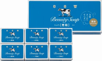 牛乳石鹸 カウブランド青箱6個入 の画像