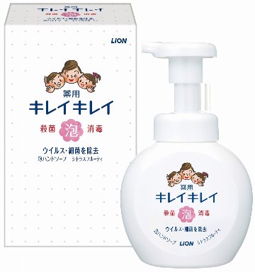 キレイキレイ薬用泡液体ハンドソープ250ml箱入 の画像